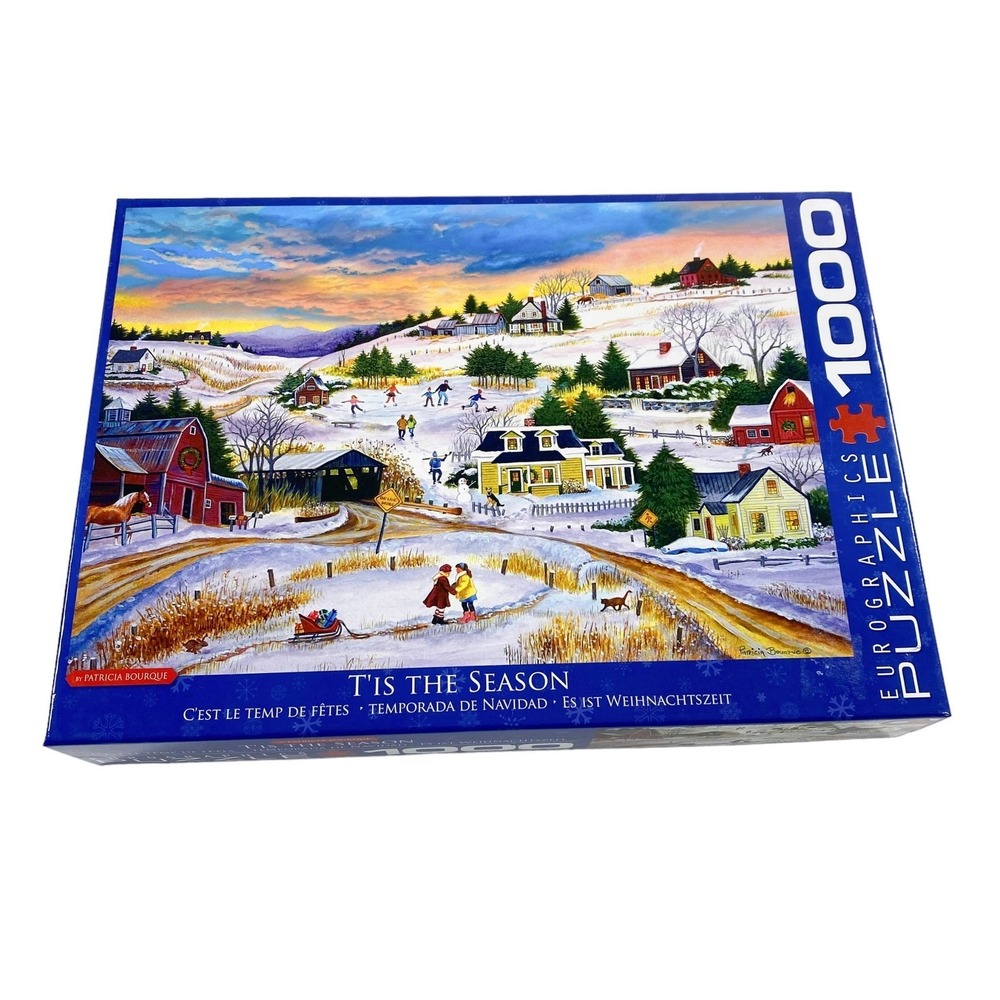 Eurographics T'is The Season Patricia Bourque 1000 Pieces Puzzle Complete